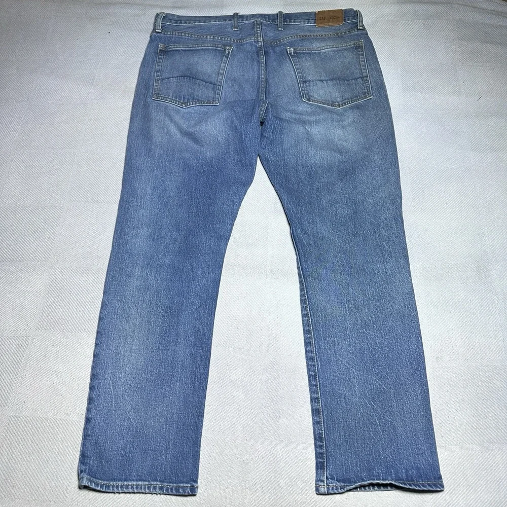Gap Cone Denim Jeans Mens 36x30 Slim Straight‎ Medium Wash Stretch 5 Pocket